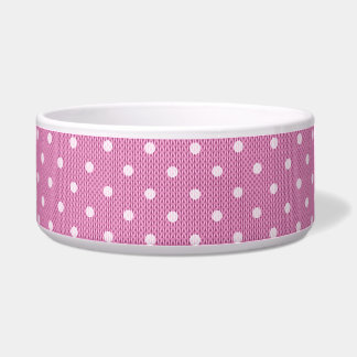 Dotty Delight Pink Pet Bowl