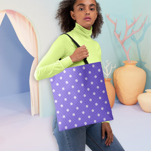Dotty Delight Purple Tote Bag