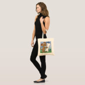 Dotty Dog Lady Tote Bag (Front (Model))