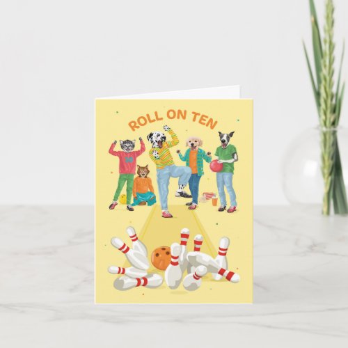 Dotty Dog Roll on Ten Pin Bowling Tenth Birthday