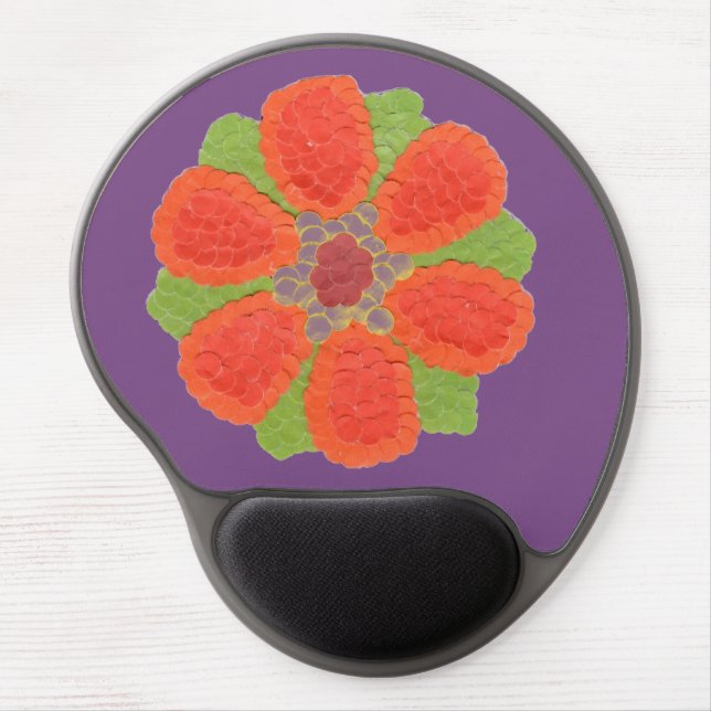 Dotty Flower Gel Mouse Pad (Front)