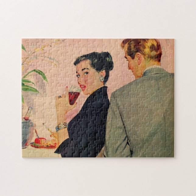 Dotty has a drink jigsaw puzzle (Horizontal)