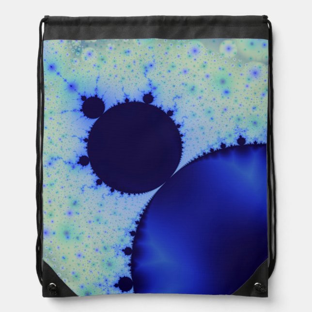 Dotty Mandelbrot Drawstring Backpack (Front)