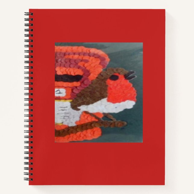 Dotty Robin Spiral Notebook (Front)