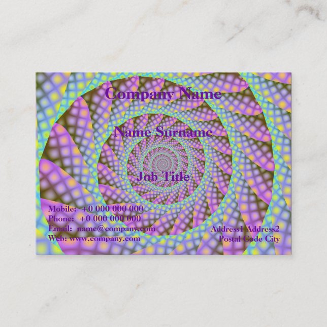 Dotty Spiral Business Card (Front)