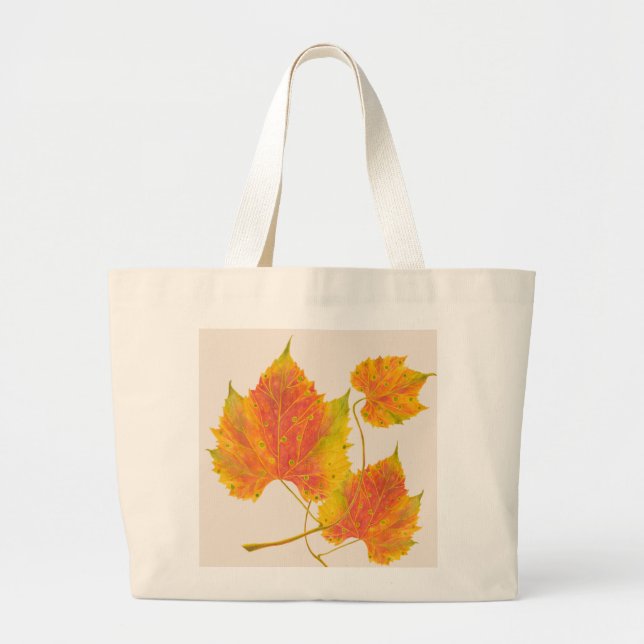 Dotty Spotty Fall on a Jumbo Tote  (Front)