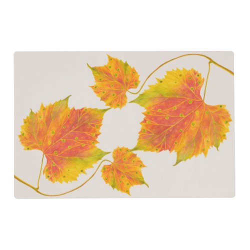 Dotty Spotty Fall on a Laminated Placemat
