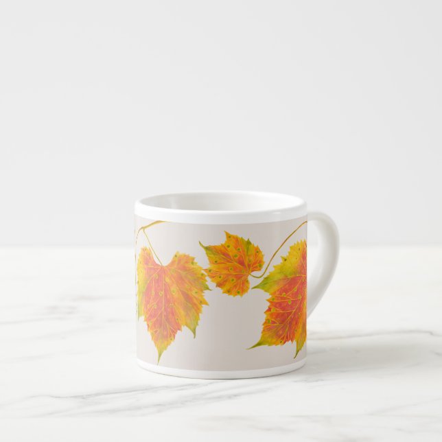 Dotty Spotty Fall on an Espresso Mug (Front Right)