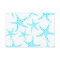 Dotty Starfish Pattern in Turquoise and White.