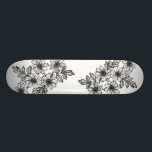 Dotwork Flower Skateboard<br><div class="desc">Ink on Paper Design @danielletheblackworker</div>