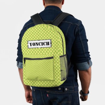 Doube Leaf Circle By Kenneth Yoncich Printed Backpack by KennethYoncich at Zazzle