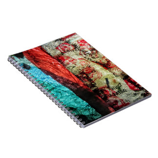 Double abstract Spiral Photo Notebook,Lively color Notebook