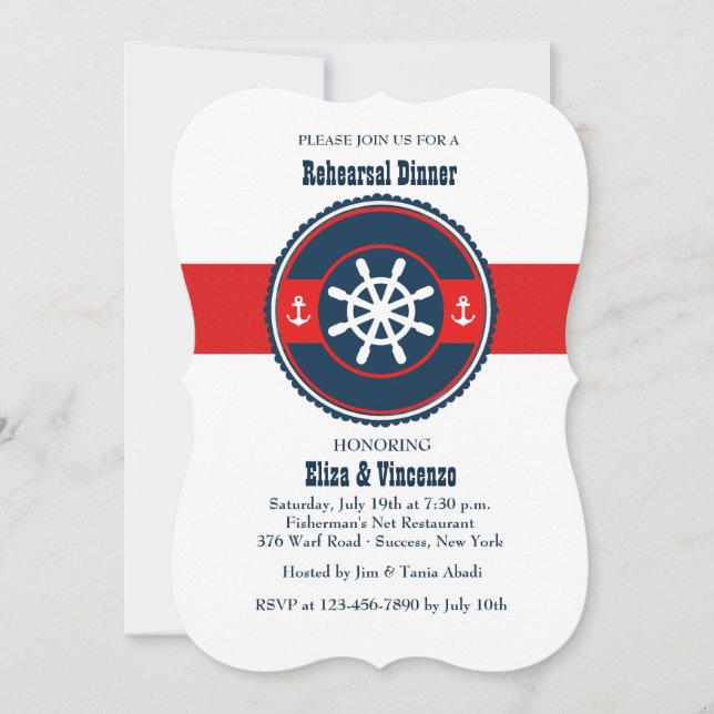 Double Anchor Invitation (Front)