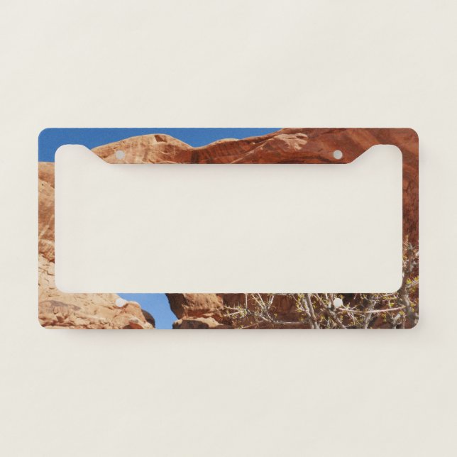 Double Arch at Arches National Park License Plate Frame (Front)