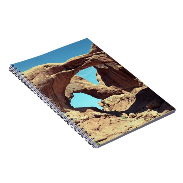 Double Arch Desert Landscape Photo Notebook (Right Side)