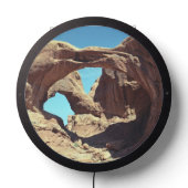 Double Arch Desert Photo LED Sign (Lights Off)