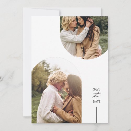 Double Arch Save the Date Wedding Invitations