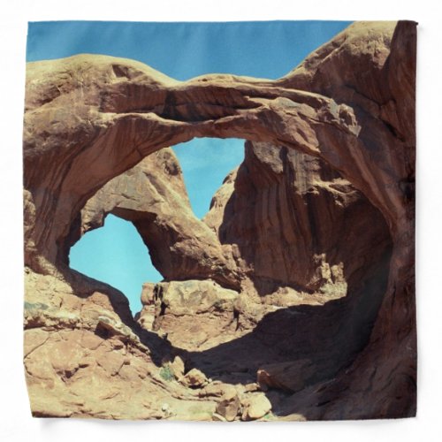 Double Arch Utah Desert Landscape Photo Bandana