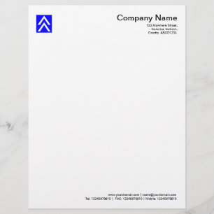 Double Arrow - Blue Letterhead