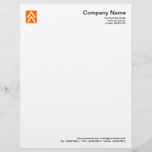 Double Arrow - Orange Letterhead