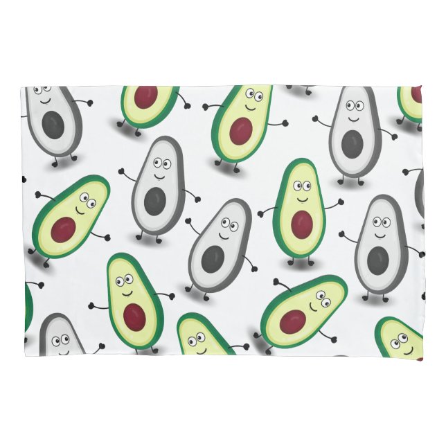 Double Avocado Pattern Pillow Case (Front)