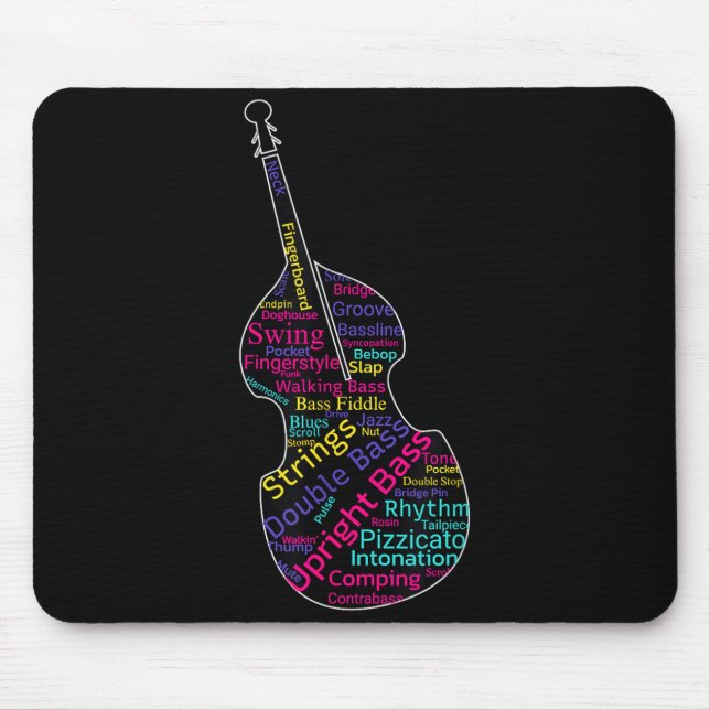 Double B Upright B Jazz Bist Musician Gift  Mouse Pad (Front)