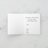 Double Baby Shower Invitation Cards (Inside)