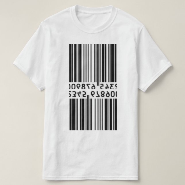 Double Bar Code T-Shirt (Design Front)