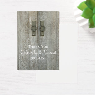 Double Barn Doors Country Wedding Favor Tags