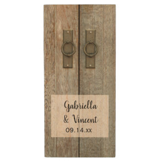 Double Barn Doors Country Wedding Favors Wood Flash Drive