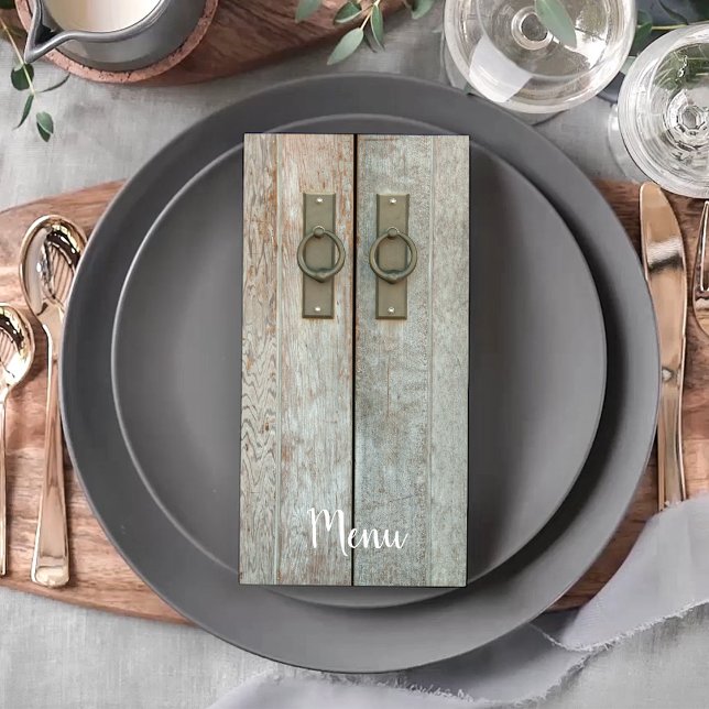 Double Barn Doors Country Wedding Menu (Creator Uploaded)
