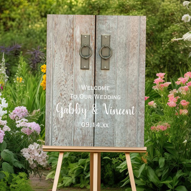 Double Barn Doors Wedding Foam Board (Creator Uploaded)