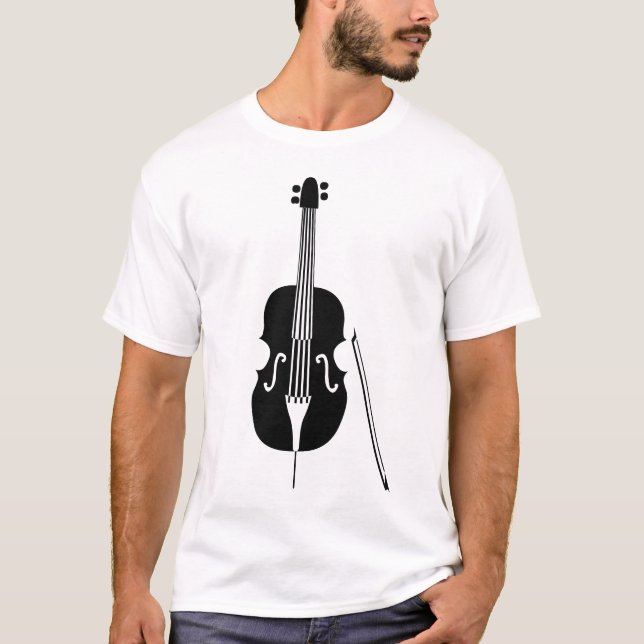 Double Bass - Black T-Shirt (Front)