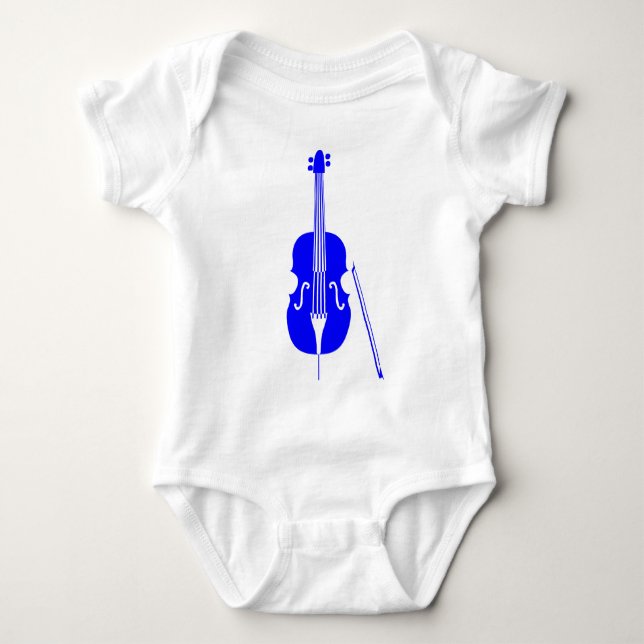 Double Bass - Blue Baby Bodysuit (Front)