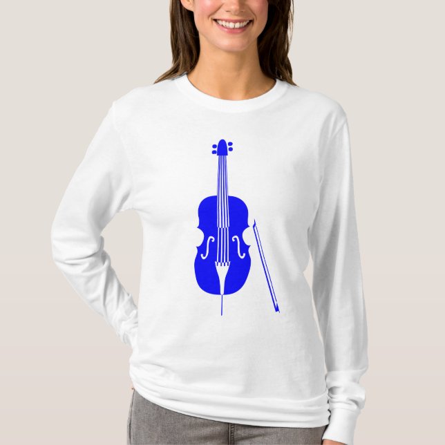 Double Bass - Blue T-Shirt (Front)
