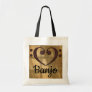 Double Bass Clef Heart Banjo Tote Bag