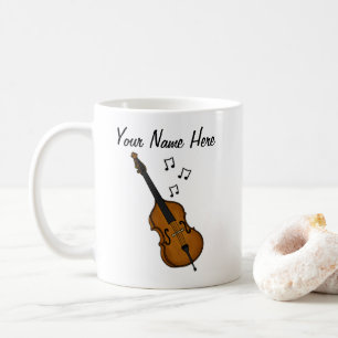 Double Bass Custom Mug Bassist Musician Gift