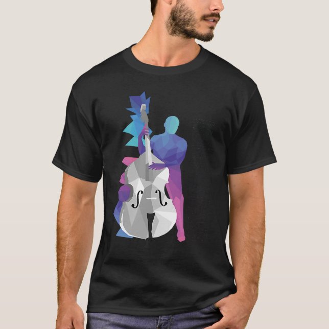 Double bass Double bass player Instrument idea T-Shirt (Front)