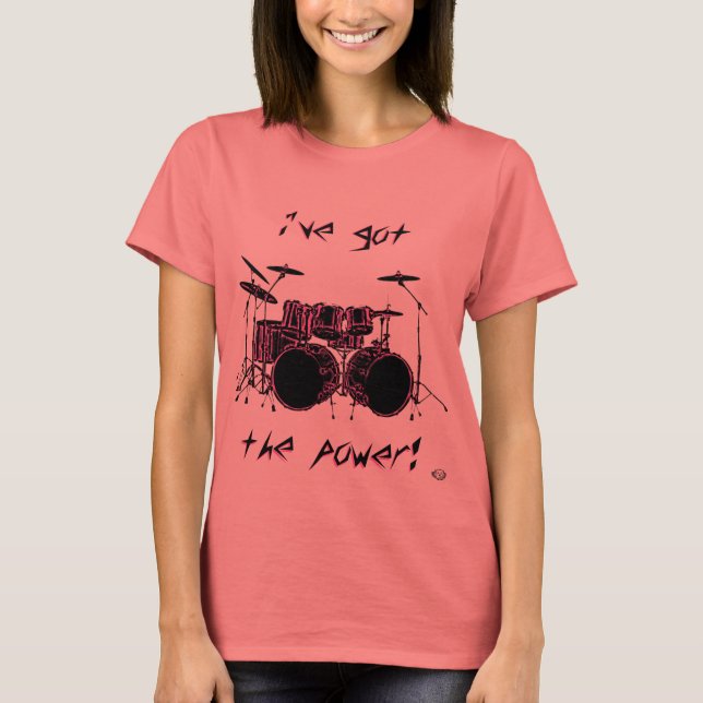 Double Bass Drum Power T-Shirt (Front)