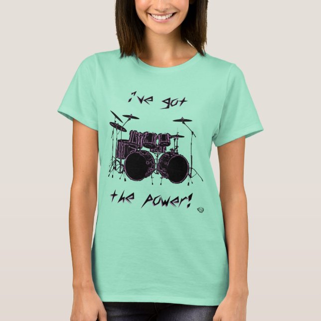 Double Bass Drum Power! T-Shirt (Front)