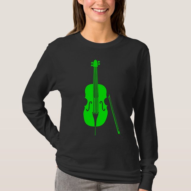 Double Bass - Green T-Shirt (Front)