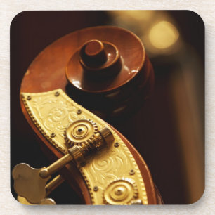 Double bass headstock 2 coaster