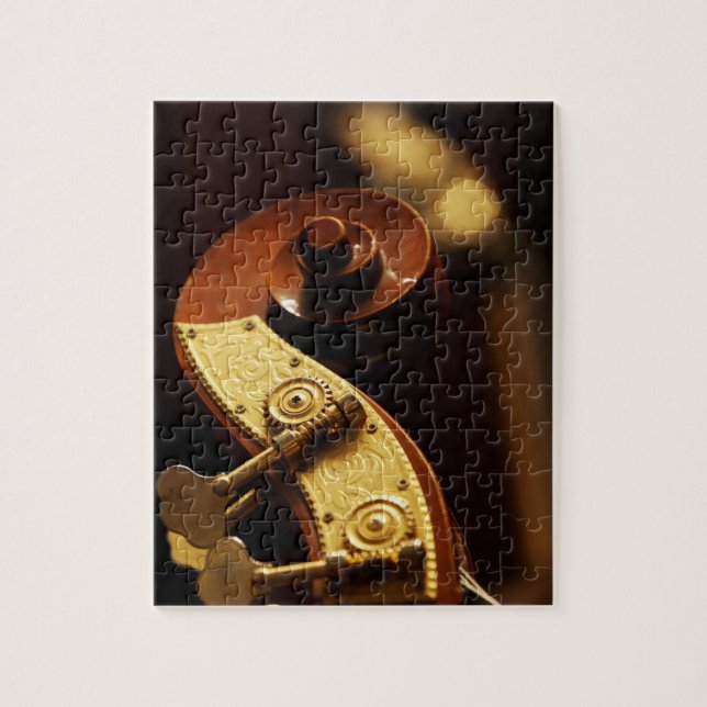 Double bass headstock 2 jigsaw puzzle (Vertical)