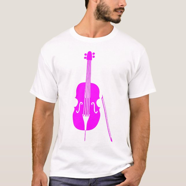 Double Bass - Magenta T-Shirt (Front)