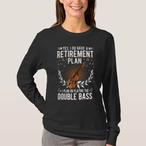 Double Bass Old Man Double Bass Player Grandpa 1 T_Shirt