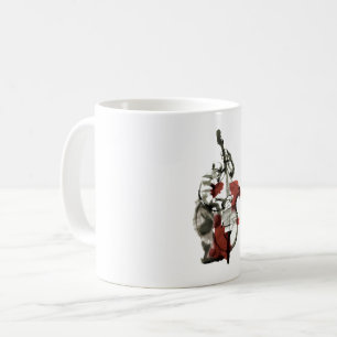 Double bass player coffee mug