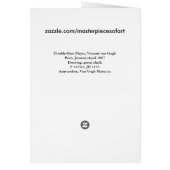 Double-Bass Player (F1244cv) Van Gogh Fine Art Cards (Back)