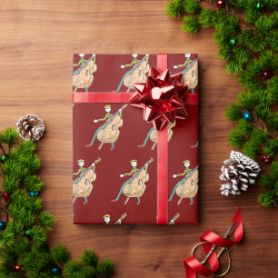 Double Bass Stickman Wrapping Paper