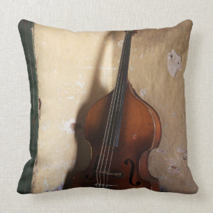 Double Bass Throw Pillow