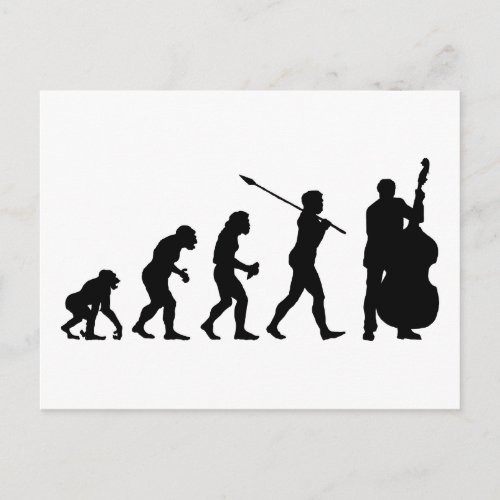 Double Bassist Postcard